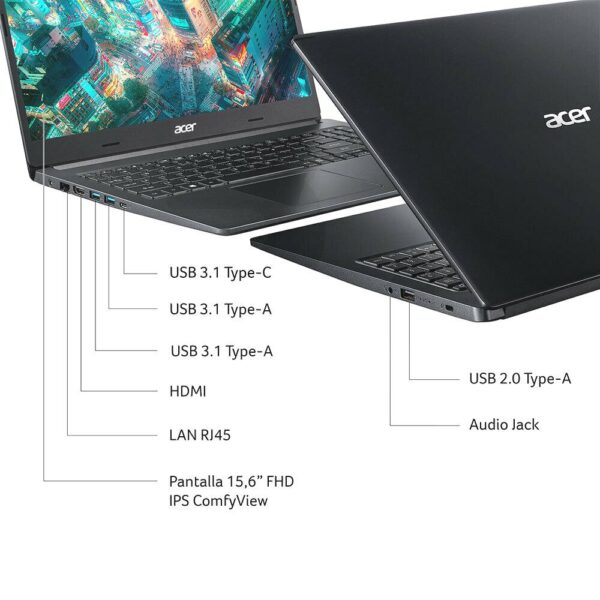 Notebook Aspire 5 Intel i3-10110U 15,6" IPS 12GB 512GB SSD ID:NO647 - Imagen 2