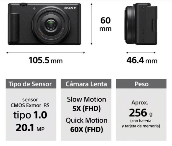 Cámara Fotográfica Sony ZV-1F para videoblogs - Imagen 2