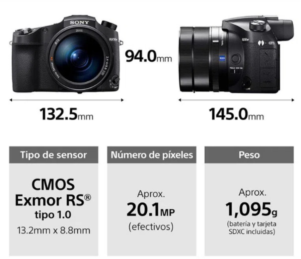 Cámara Fotográfica Sony RX10 IV con AF de 0,03 s. y zoom óptico de 25x - Imagen 4